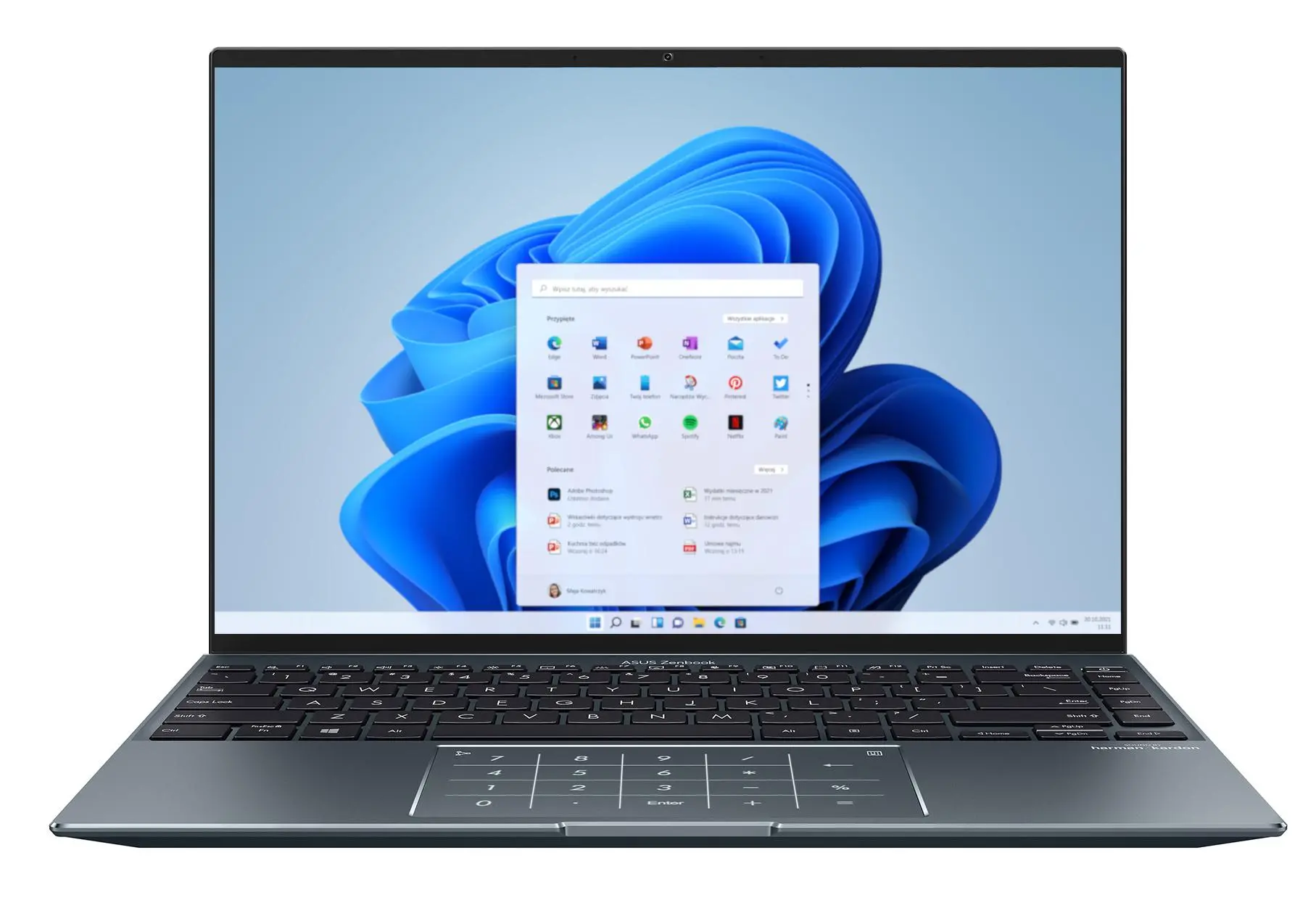 Laptop ultrabook ASUS Zenbook 14X OLED UX5401EA-L7099W OLED 14" 90Hz i7-1165G7 16GB RAM 512GB Dysk SSD Win11 Szary