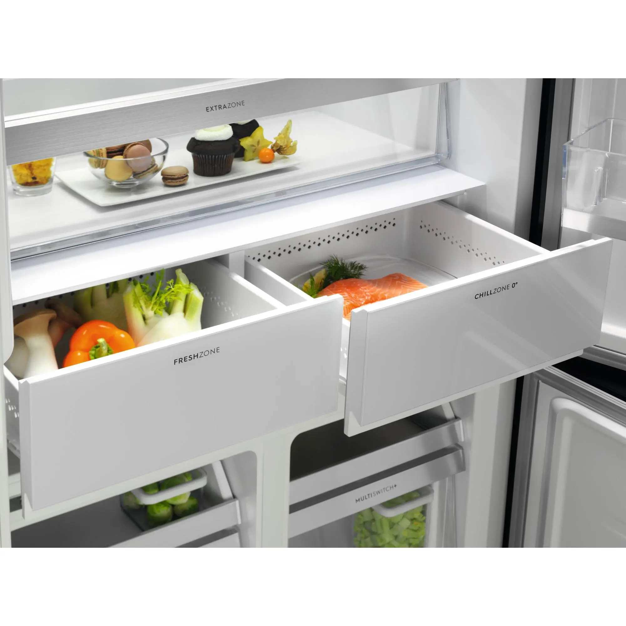 Lodówka Electrolux 900 ELT9VE52M0 Pełny No Frost 190cm Szuflada z kontrolą wilgotności Czarne szkło
