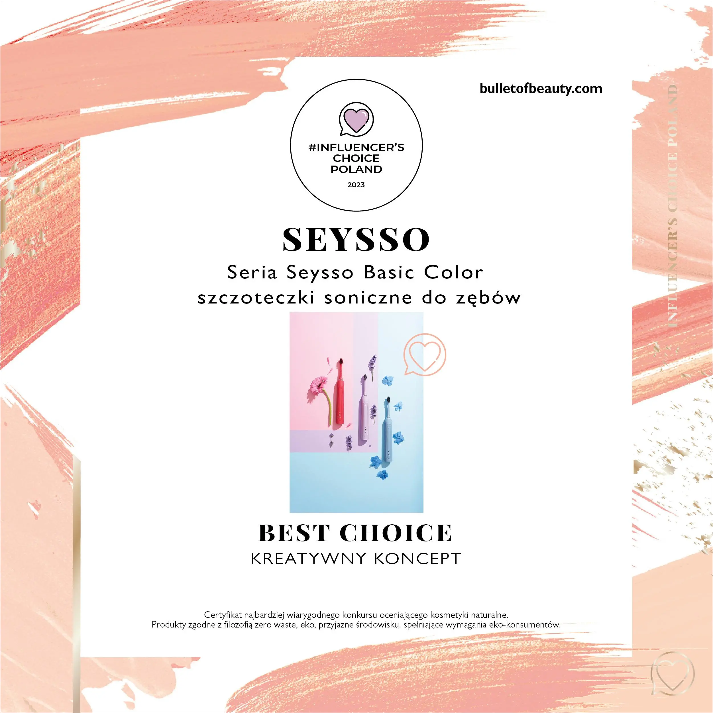 Szczoteczka soniczna SEYSSO Color Basic Pink Paradise