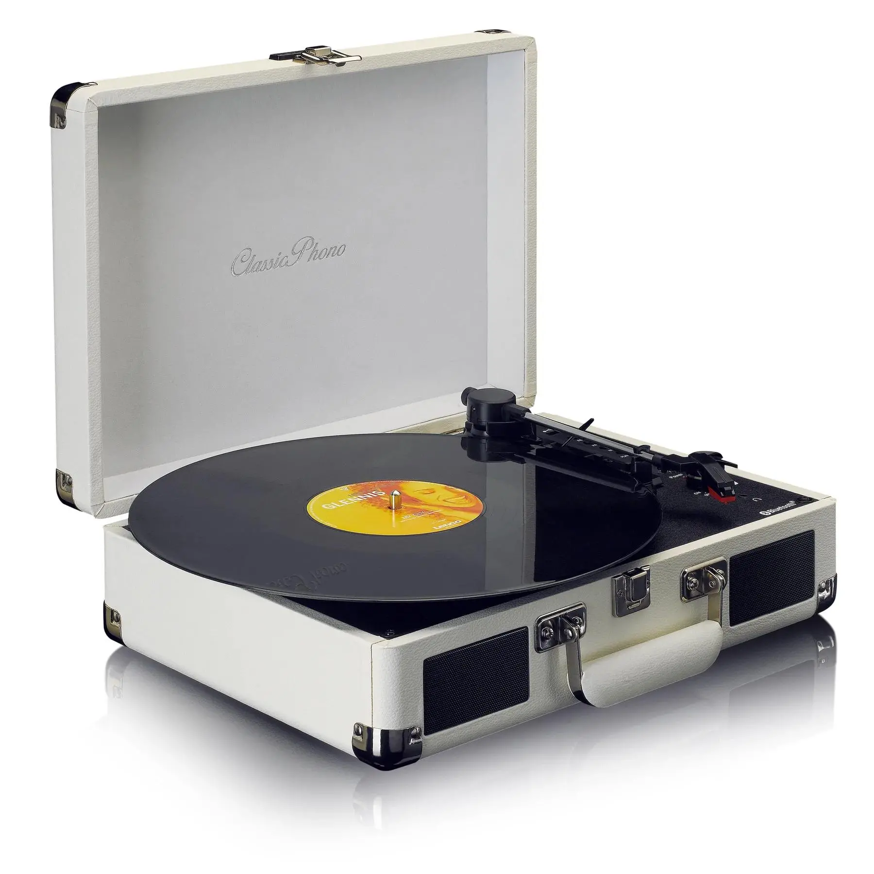 Gramofon Lenco TT-115CR Manualny Napęd paskowy Bluetooth Kremowy