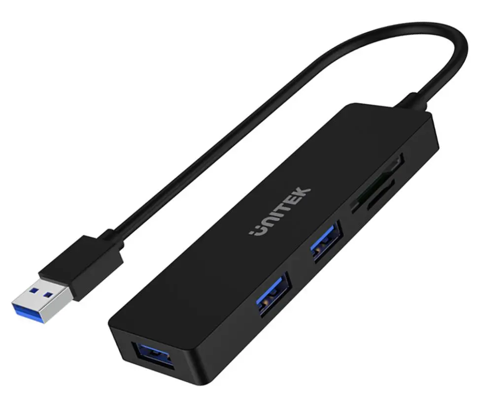 Hub USB Unitek H1108A, 3 x USB 3.1 Gen 1 SD microSD