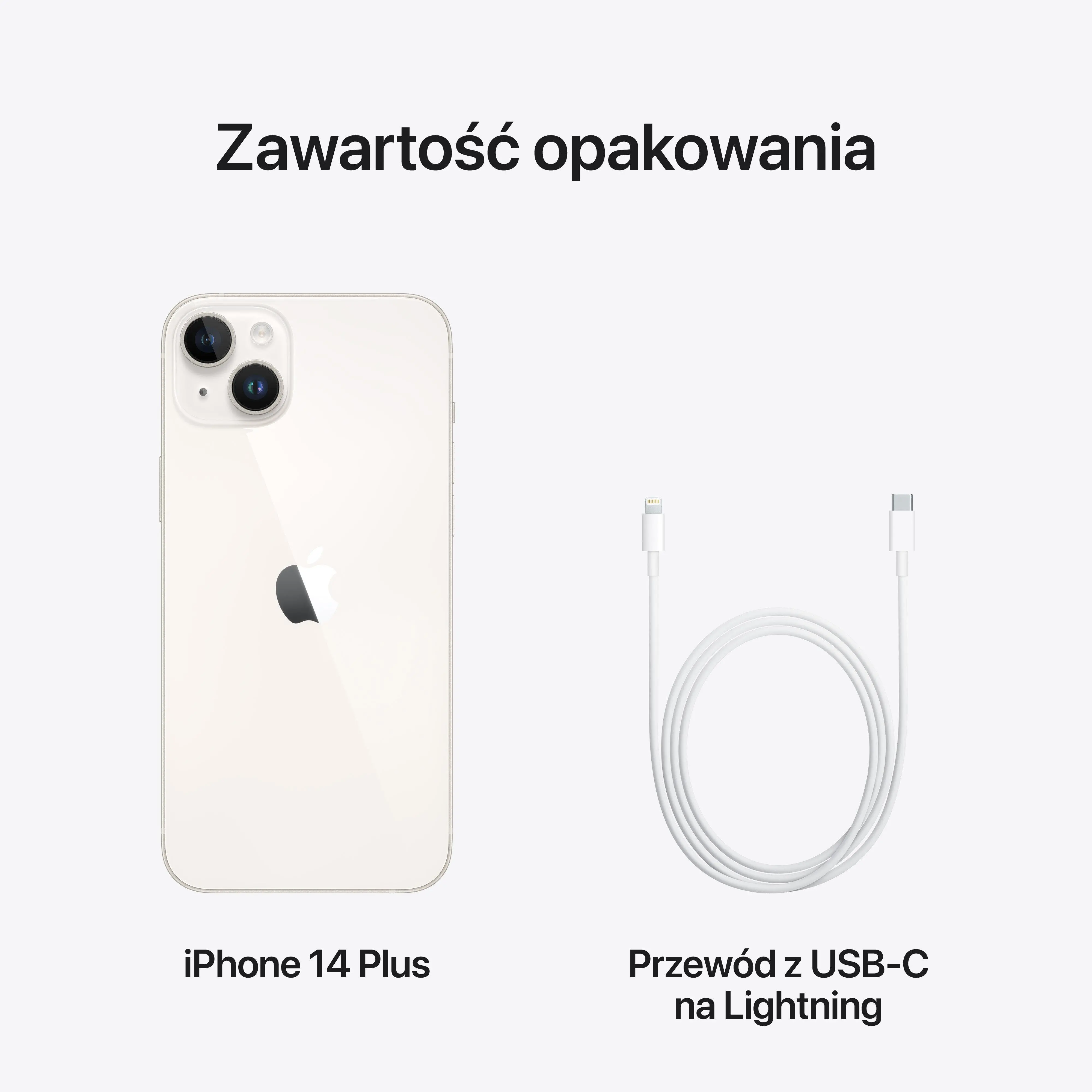 Apple iPhone 14 Plus 128GB 6,7" 12Mpix Księżycowa poświata