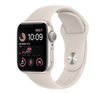 Apple Watch SE 2gen GPS koperta 40mm z aluminium Księżycowa poświata pasek sportowy Księżycowa poświata