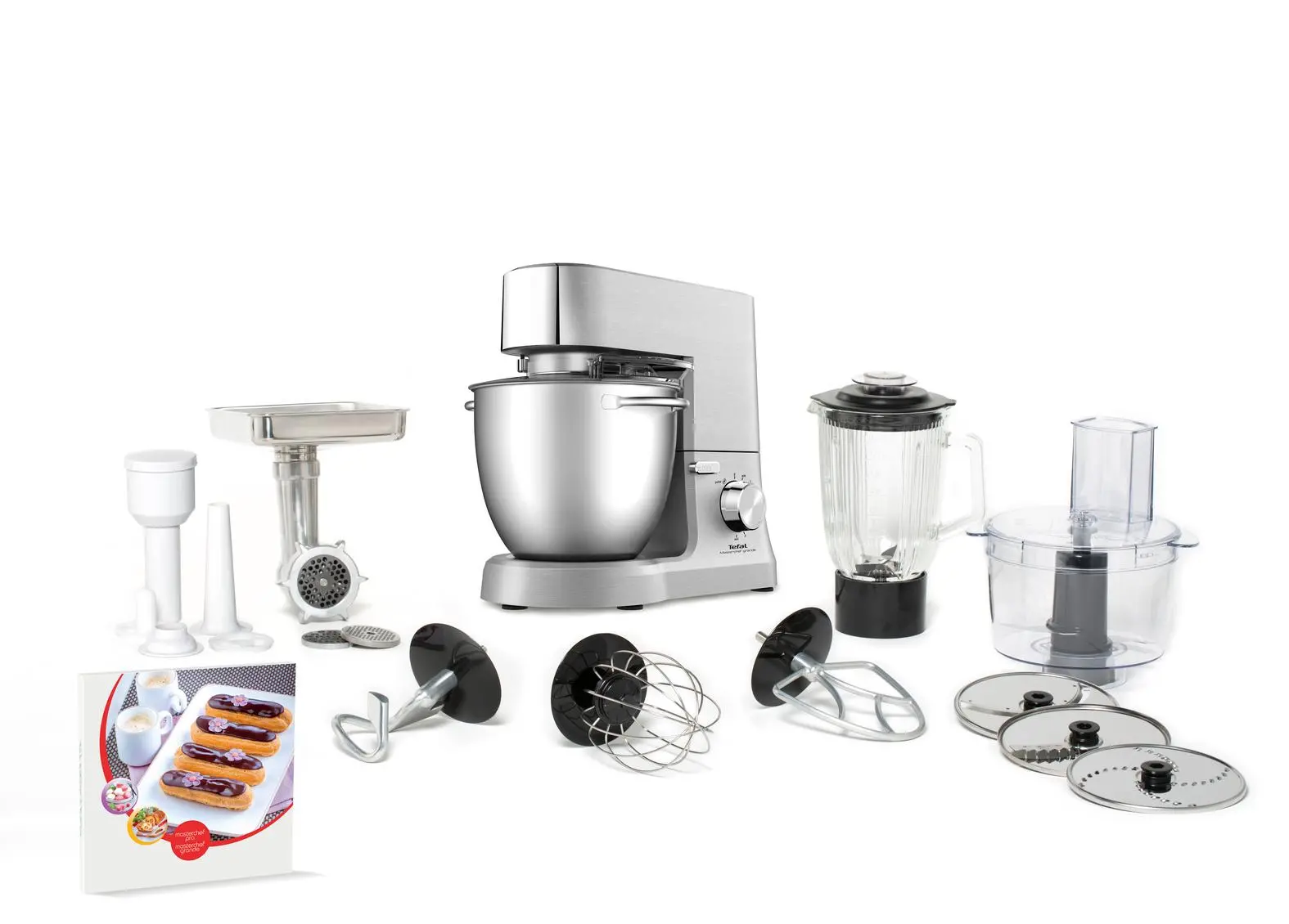Robot planetarny Tefal Masterchef Grande QB813D 1500W Maszynka do mielenia Rozdrabniacz Blender kielichowy
