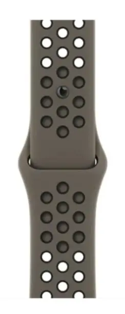 Pasek Apple Nike w kolorze zielony/czarny 45 mm