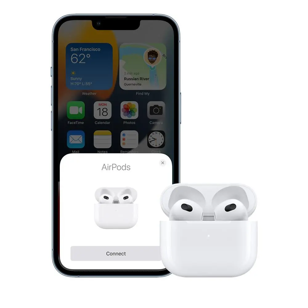 Apple AirPods 3. generacji z etui ładującym Lightning Douszne Bluetooth 5.0 Biały