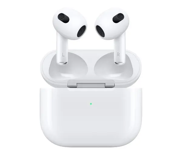 Słuchawki bezprzewodowe Apple AirPods 3. generacji z etui ładującym Lightning Douszne Bluetooth 5.0 Biały