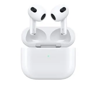 Słuchawki bezprzewodowe Apple AirPods 3. generacji z etui ładującym Lightning Douszne Bluetooth 5.0 Biały