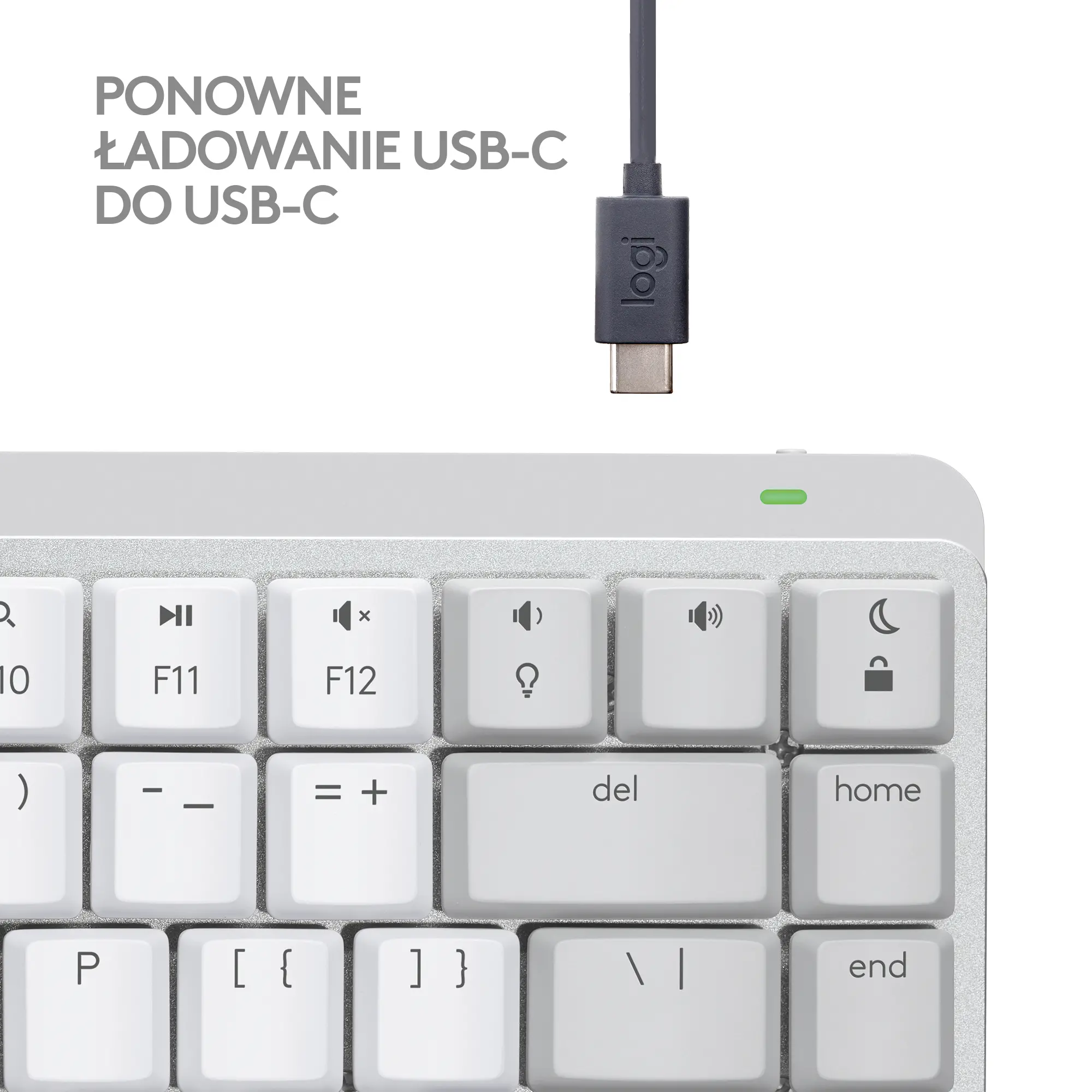 Klawiatura mechaniczna Logitech MX Mechanical Mini dla Mac  Szary
