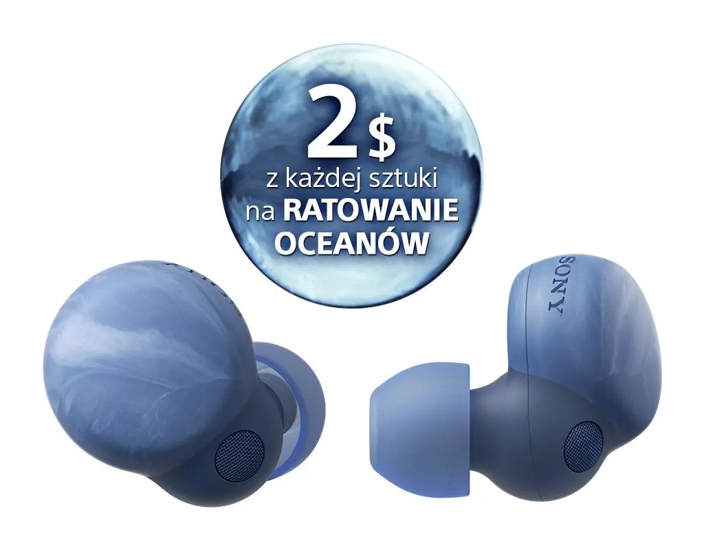 Słuchawki bezprzewodowe Sony LinkBuds S WF-LS900NL ANC Dokanałowe Bluetooth 5.2 Niebieski