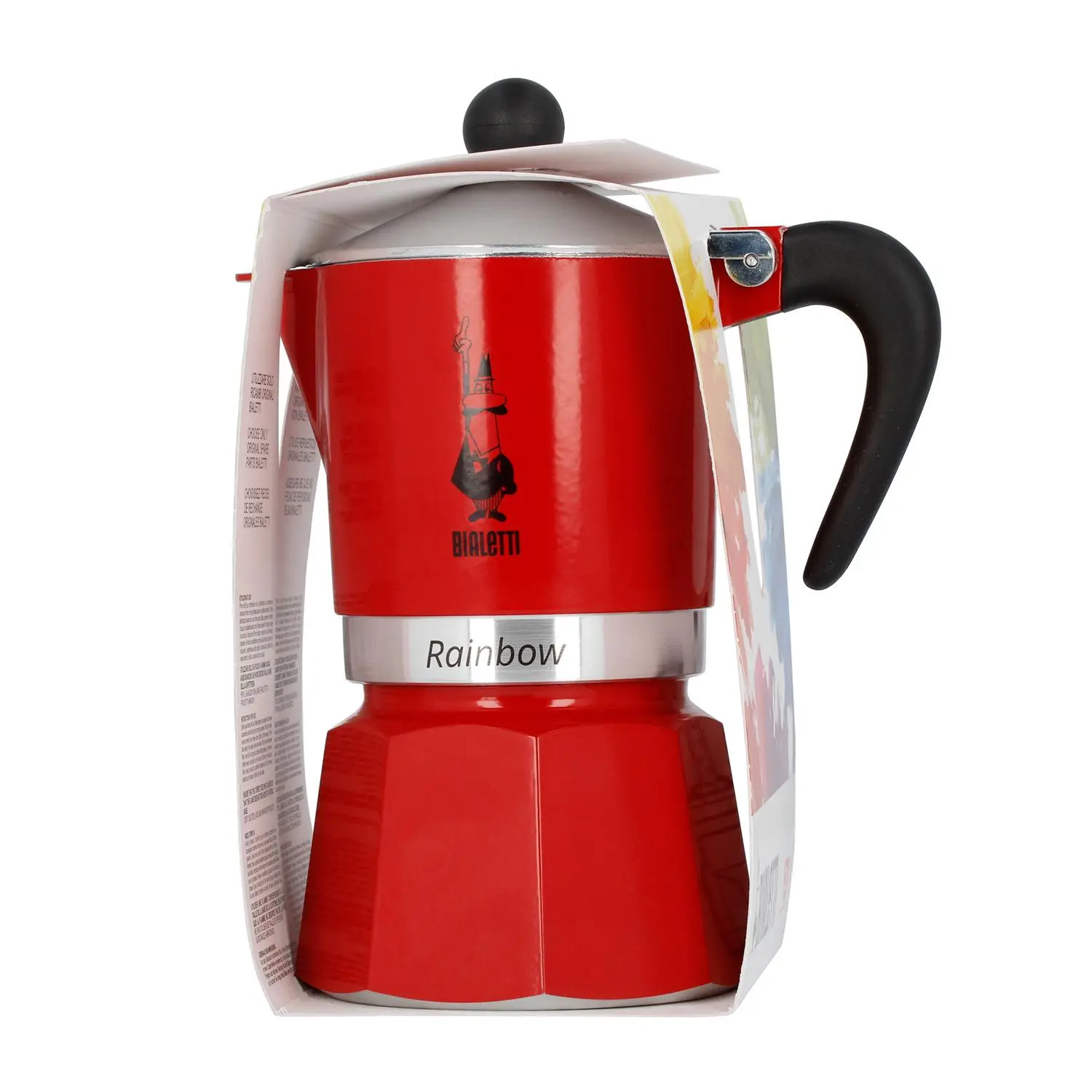 Kawiarka Bialetti Rainbow 3tz 150ml Czerwony