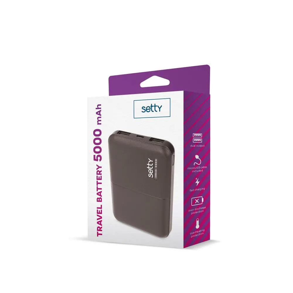 Powerbank Setty SPB-05 5000mAh Czarny