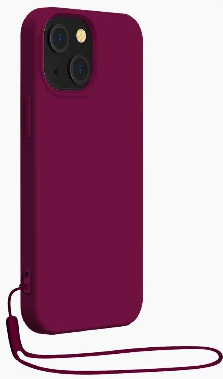 Etui BigBen MagSafe Silicone pasek do iPhone 14 Plus burgund