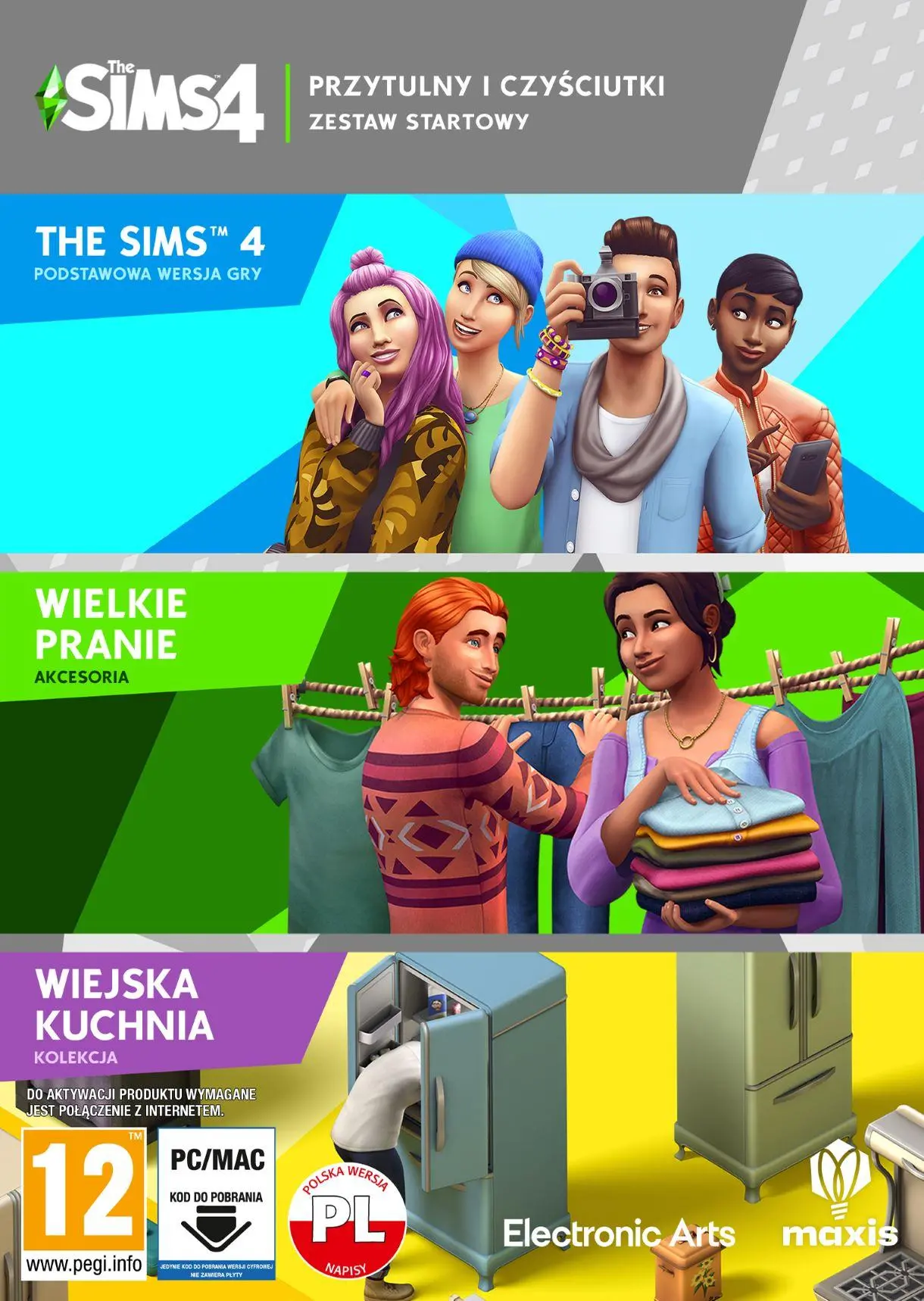 The Sims 4 Przytulny i czyściutki zestaw startowy Gra na PC