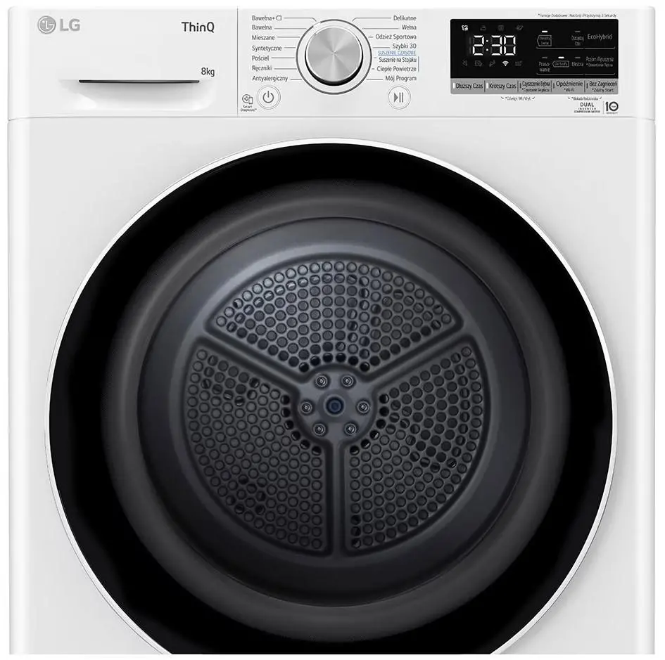 Suszarka LG RC80V5AV5N 61,5cm 8kg Zdalne sterowanie