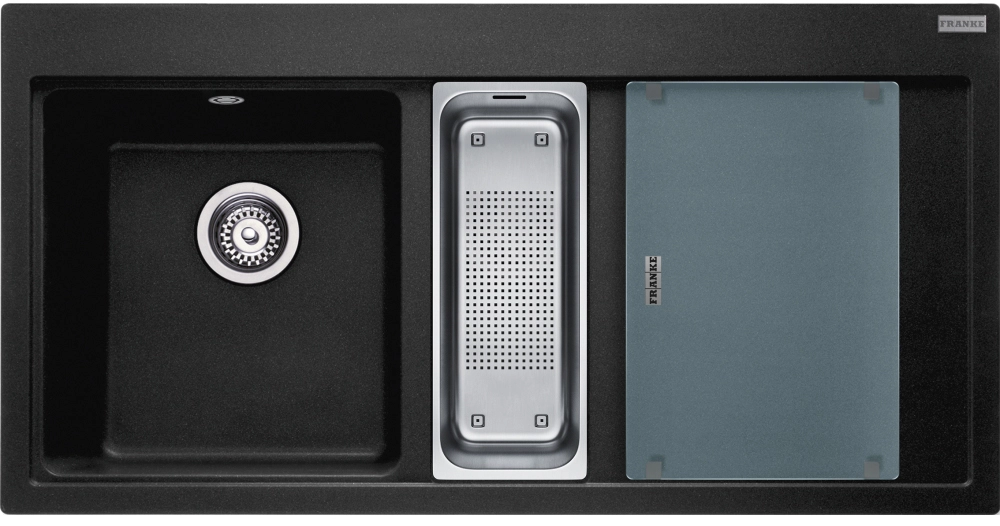 Zlewozmywak Franke Mythos MTG 651-100 Komora z lewej strony Granitowy Onyx