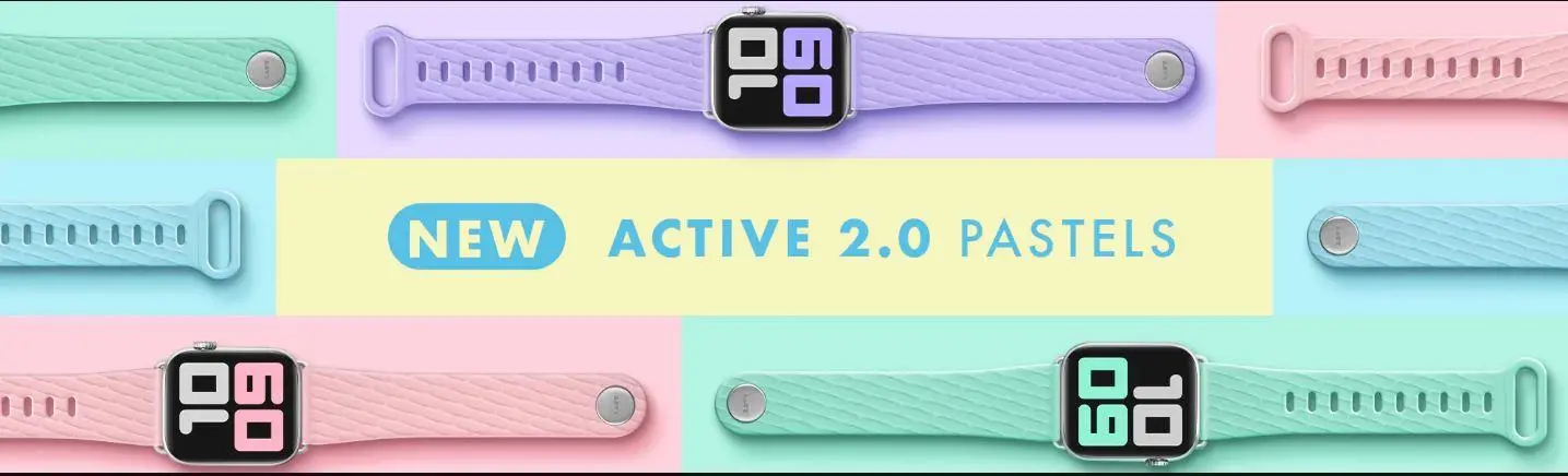 Pasek Laut ACTIVE 2.0 do Watch Series 1-8/SE/ULTRA 38/40/41 mm Miętowy