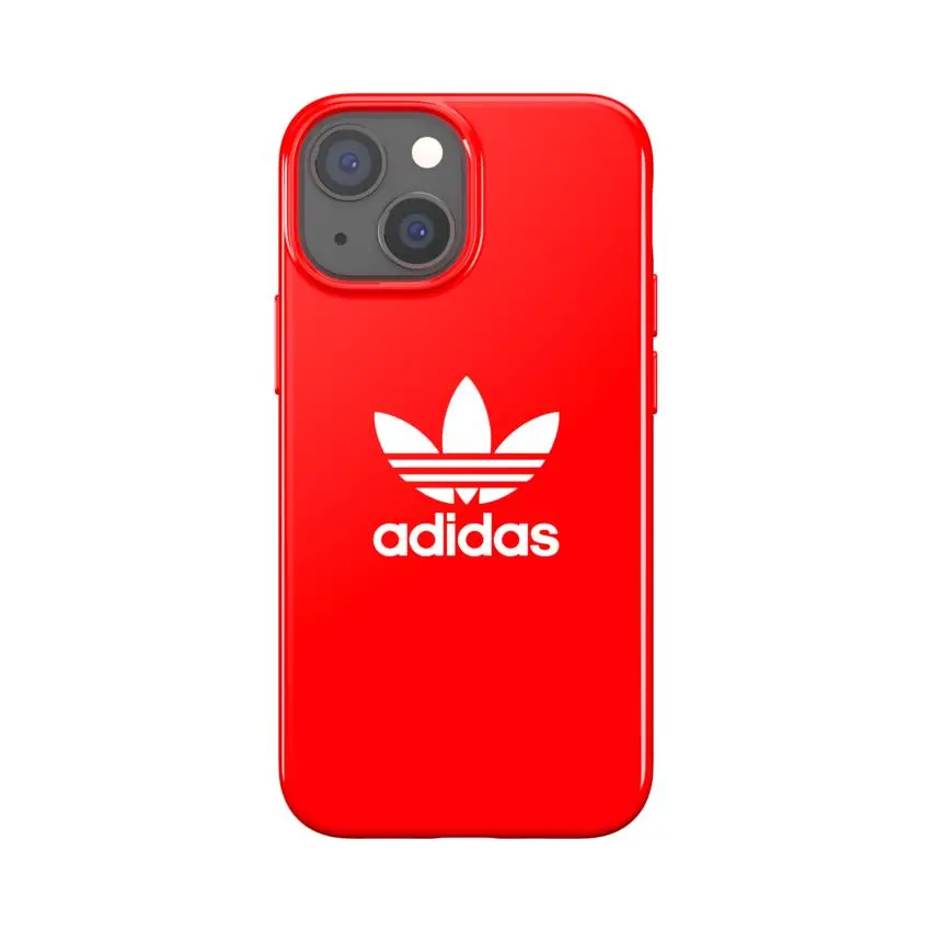 Etui Adidas Snap Case Trefoil błyszcące do iPhone 13 Mini Czerwony