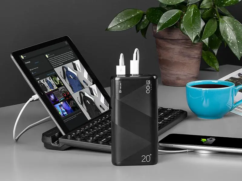 Powerbank Tracer AMOS TRABAT47094 20000mAh QC 3.0 PD 20W Czarny