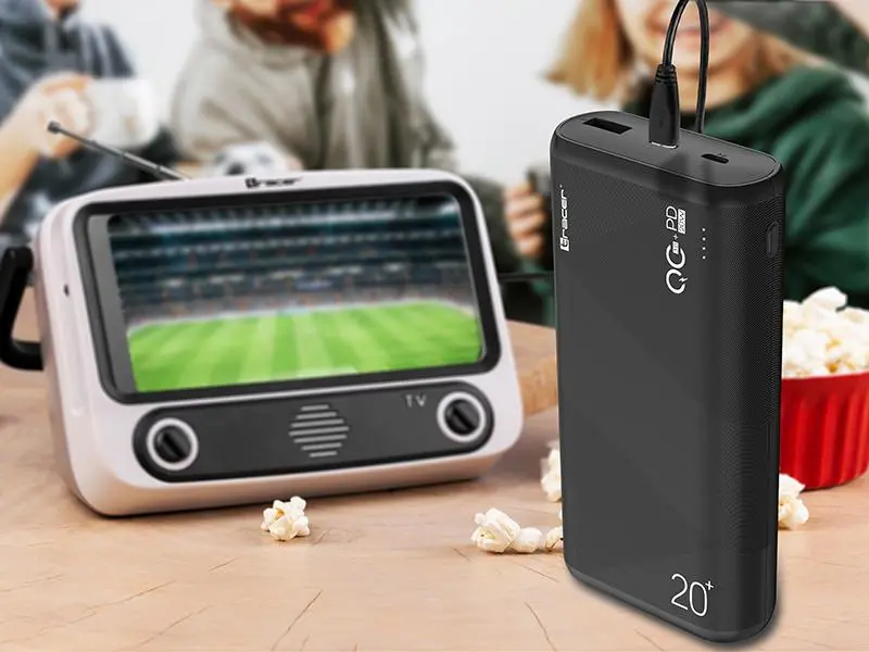 Powerbank Tracer AMOS TRABAT47094 20000mAh QC 3.0 PD 20W Czarny