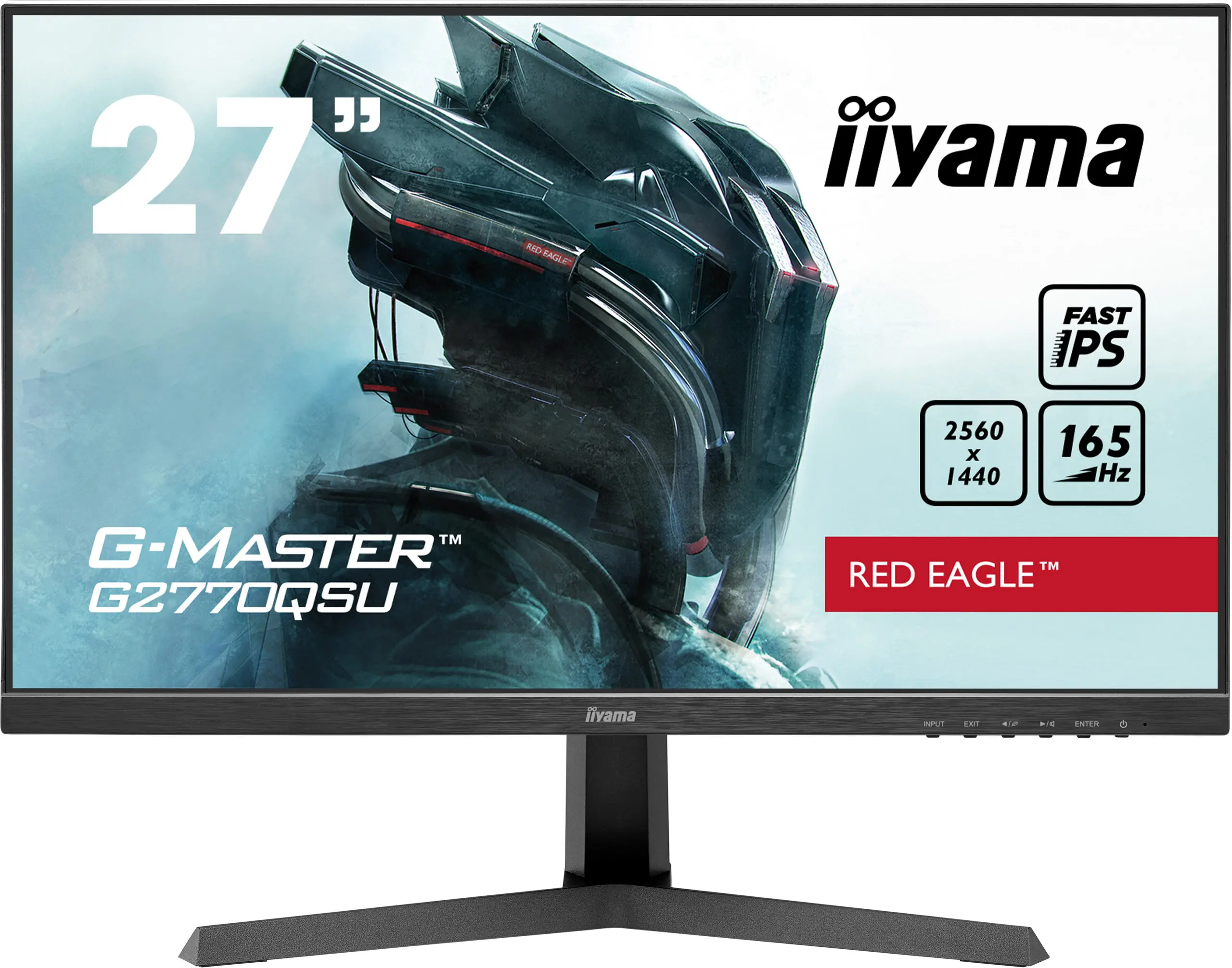 Monitor iiyama G-Master Red Eagle G2770QSU-B1 A  27" 2K IPS 165Hz 0,5ms Gamingowy