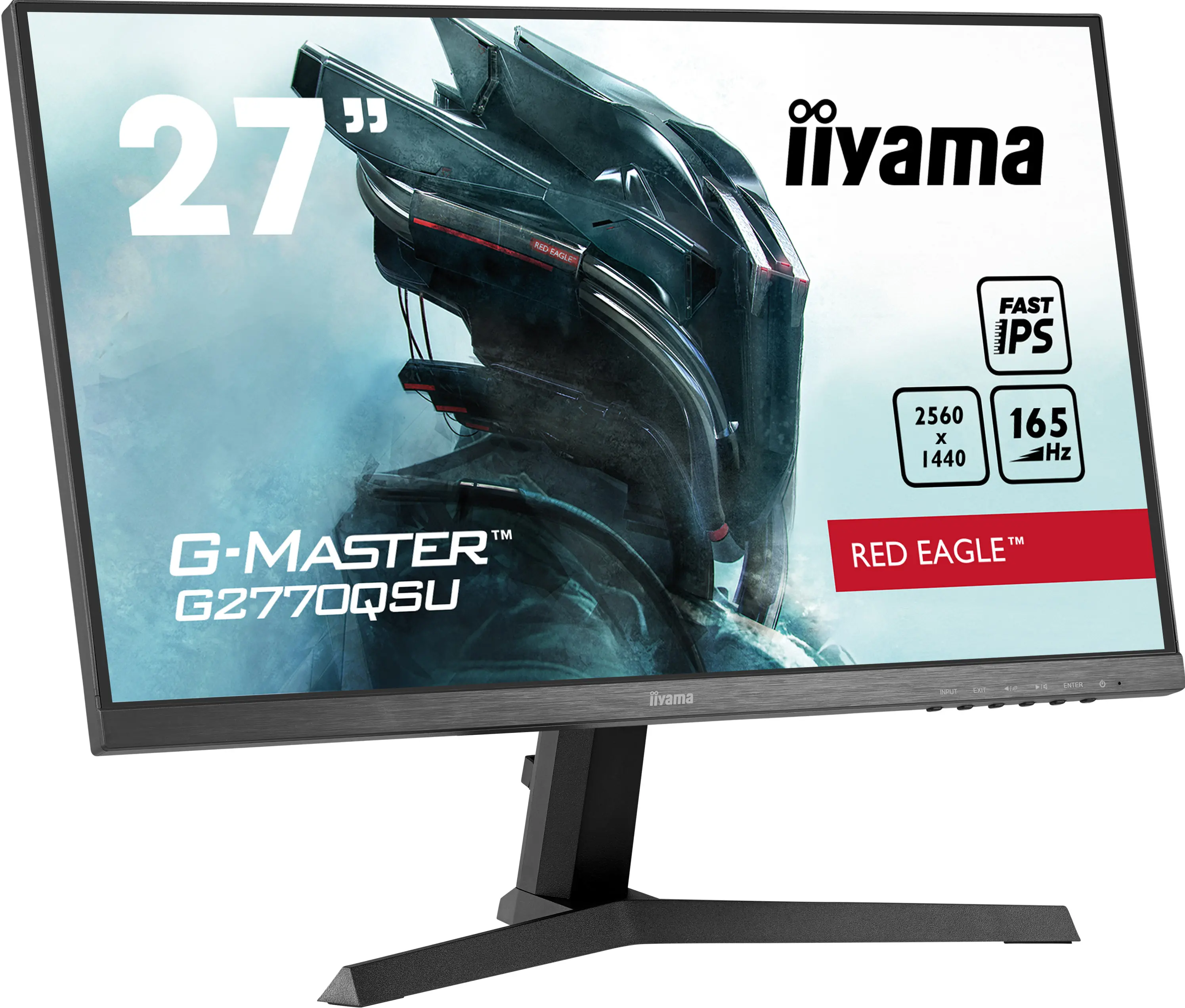 Monitor iiyama G-Master Red Eagle G2770QSU-B1 A  27" 2K IPS 165Hz 0,5ms Gamingowy