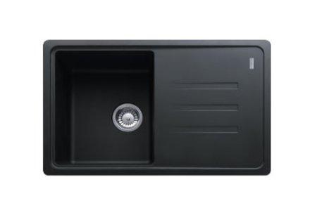 Zlewozmywak Franke Malta MLG 611-78 - grafitowy - granitowy - wpuszczany w blat - ociekacz