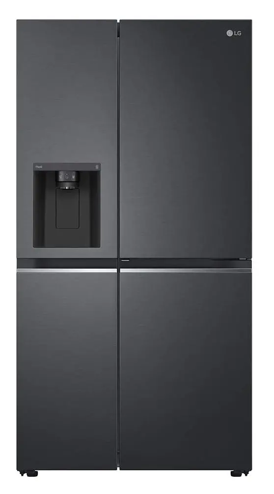 Lodówka LG GSJV70MCLE Funkcje AI Pełny No Frost 179cm Dystrybutor wody Zdalne sterowanie Ciemny grafit mat