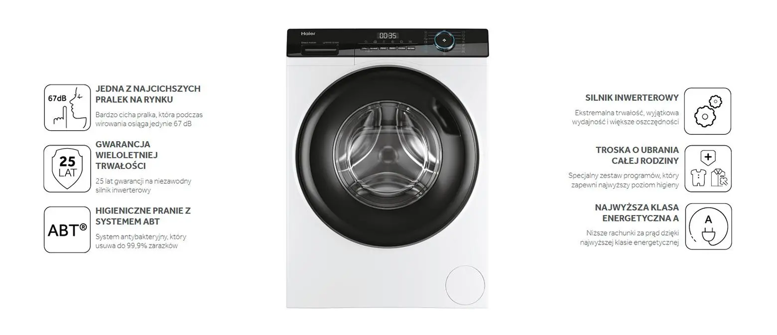 Pralka Haier I-Pro 3 HW90-BP14939-S 9kg 1400obr/min