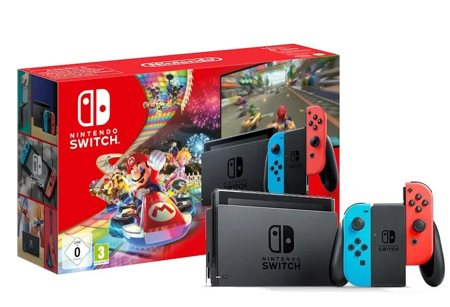 Konsola Nintendo Switch Joy-Con v2 Czerwono-niebieski + Mario Kart 8 Deluxe + NS Online 90 dni