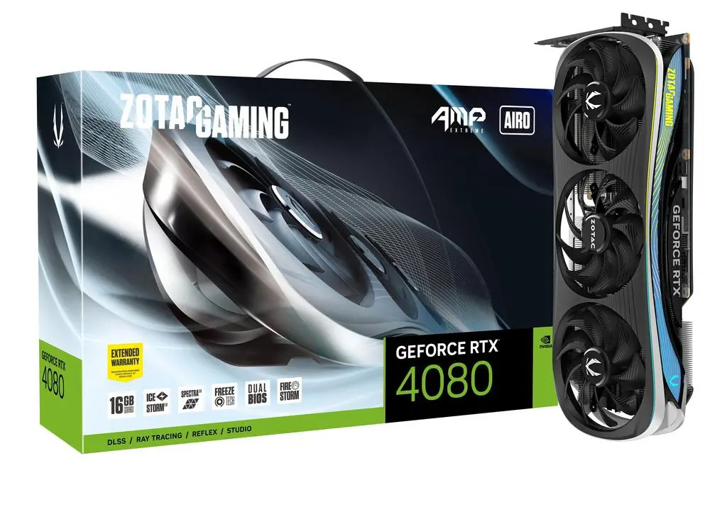 Karta graficzna Zotac GeForce RTX 4080 AMP Extreme AIRO 16GB GDDR6X 256bit DLSS 3