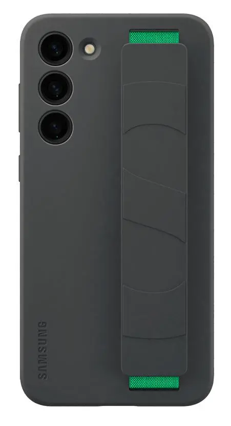 Etui Samsung Silicone Cover With Strap do Galaxy S23+ Czarny