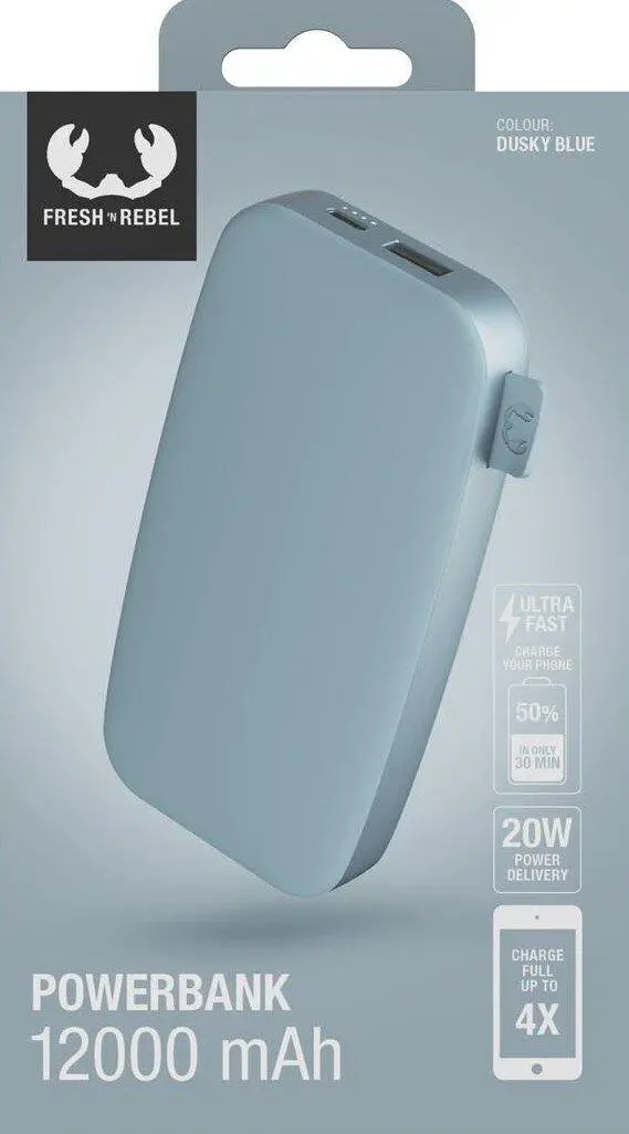 Powerbank Fresh 'n Rebel 2PB12100DB 12000mAh 20W Dusky blue