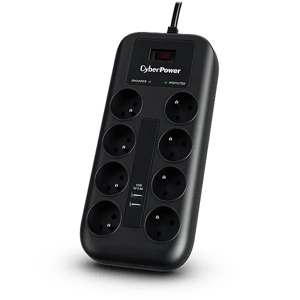 Listwa CyberPower P0820SUF0-FR 8 gniazd 1,8m Czarny