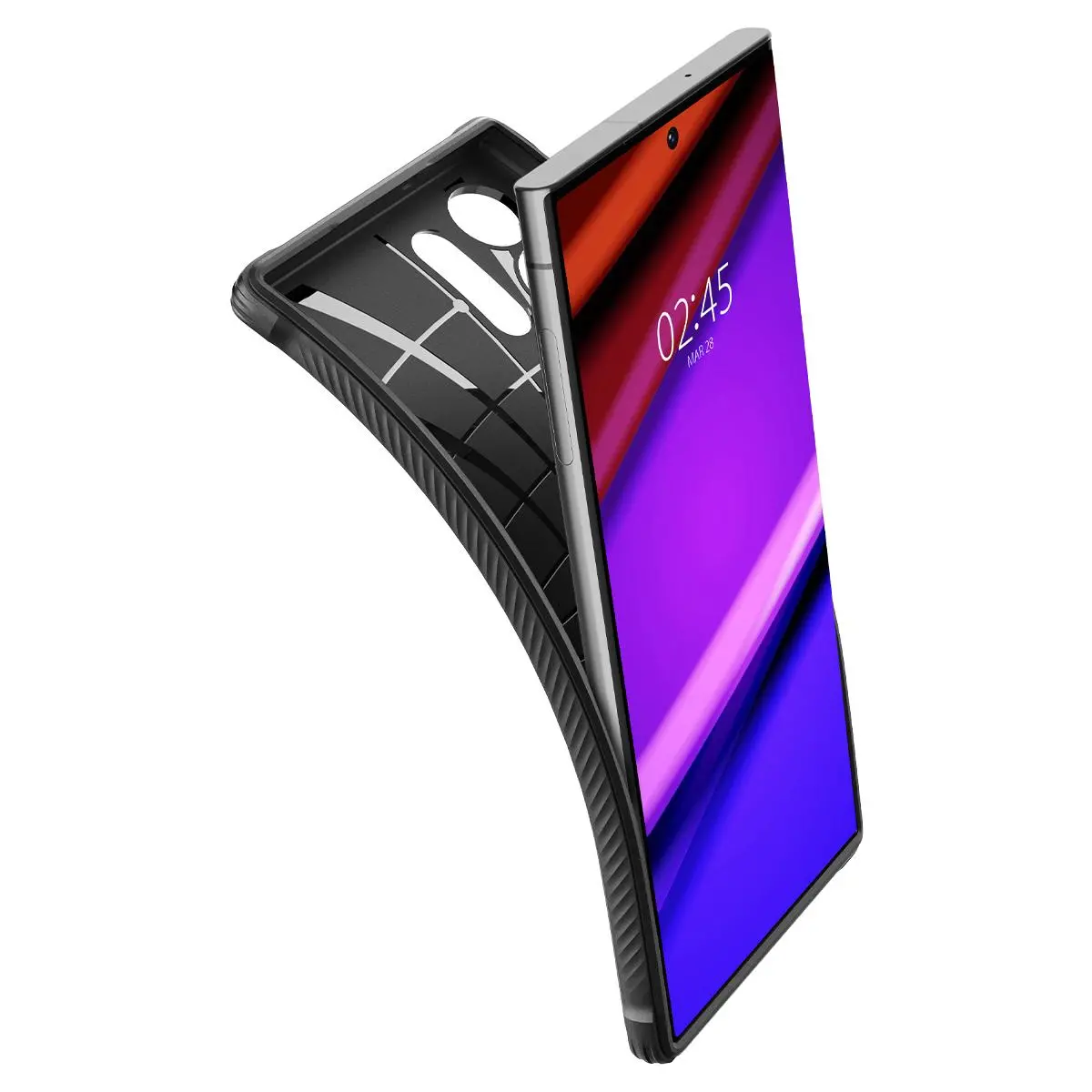 Etui Spigen Rugged Armor do Galaxy S23 Ultra Czarny