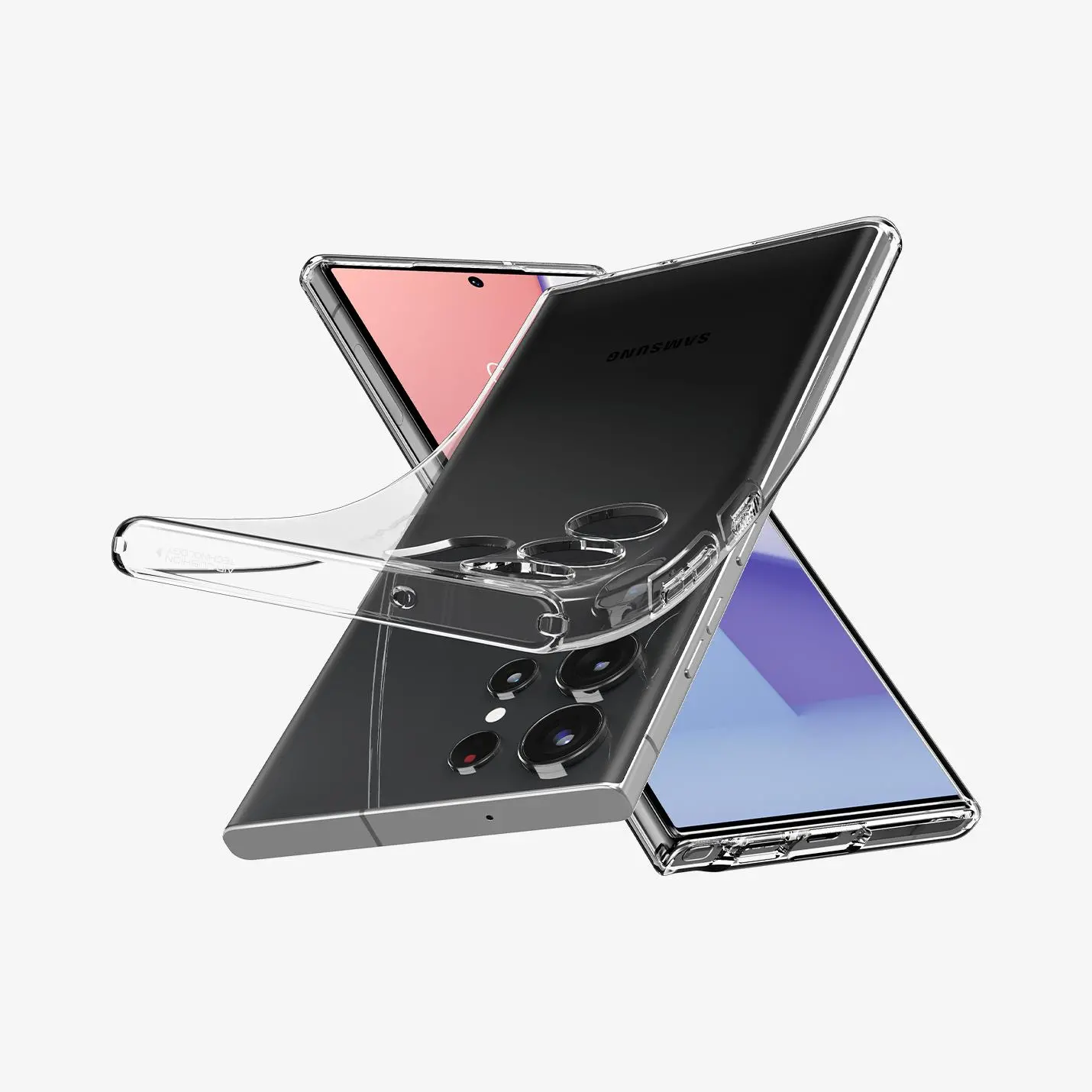 Etui Spigen Liquid Crystal do Galaxy S23 Ultra Przezroczysty