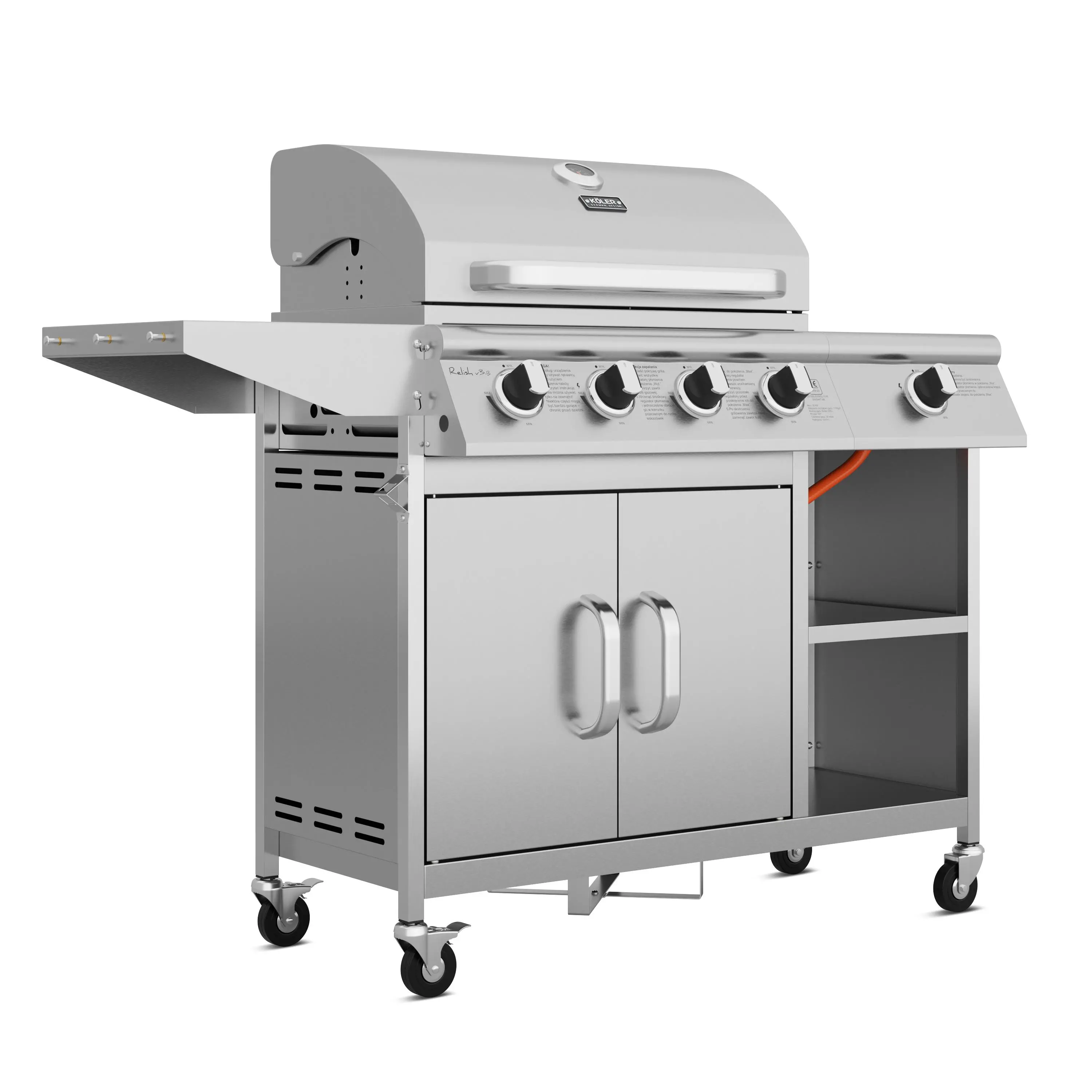 Grill gazowy Koler Relish v3 Srebrny
