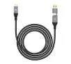 Kabel Orico ACC20-20-BK-BP USB-C + USB-A 20 Gbps 4K 100W 2m Czarny