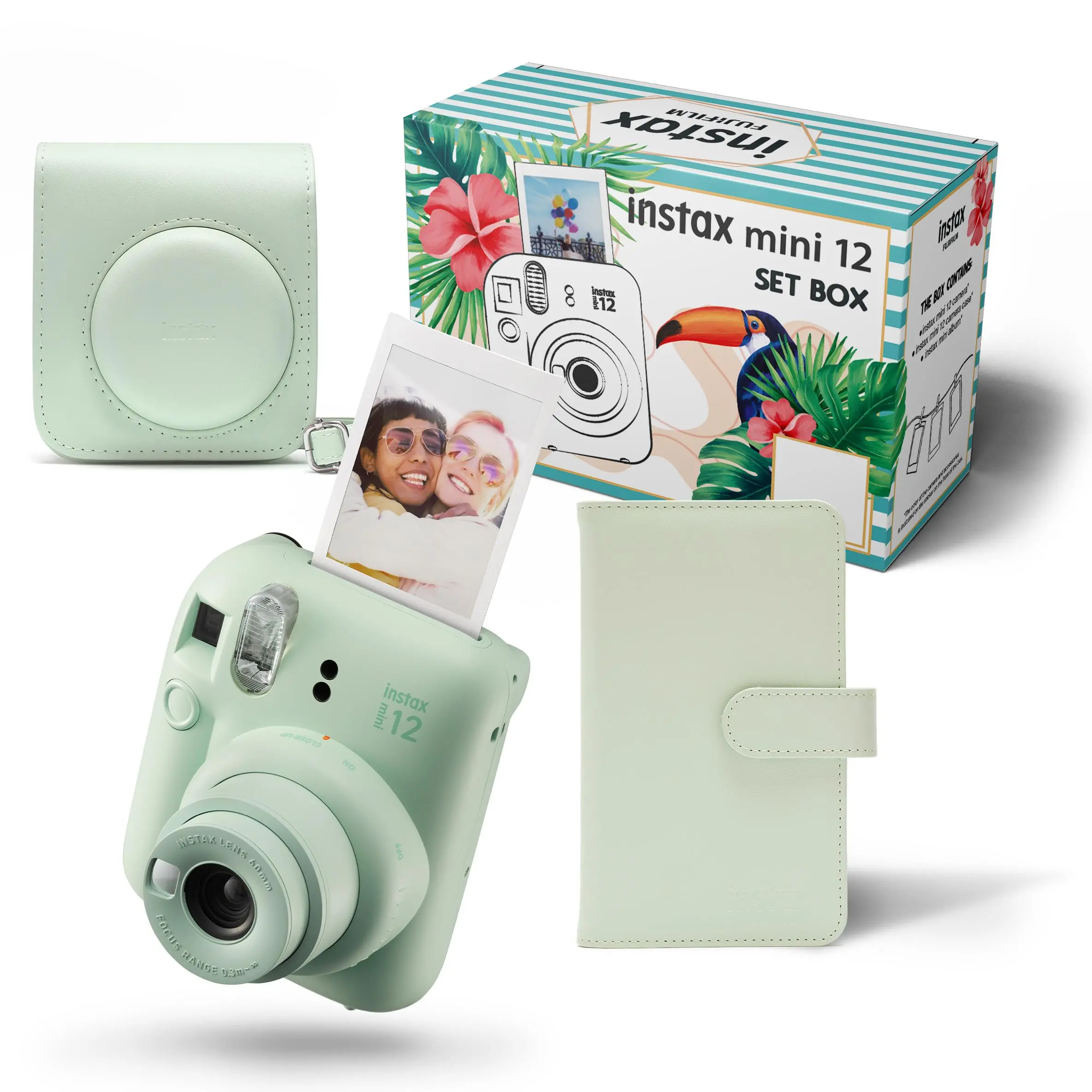 Aparat Fujifilm Instax Mini 12 Zielony + etui + album