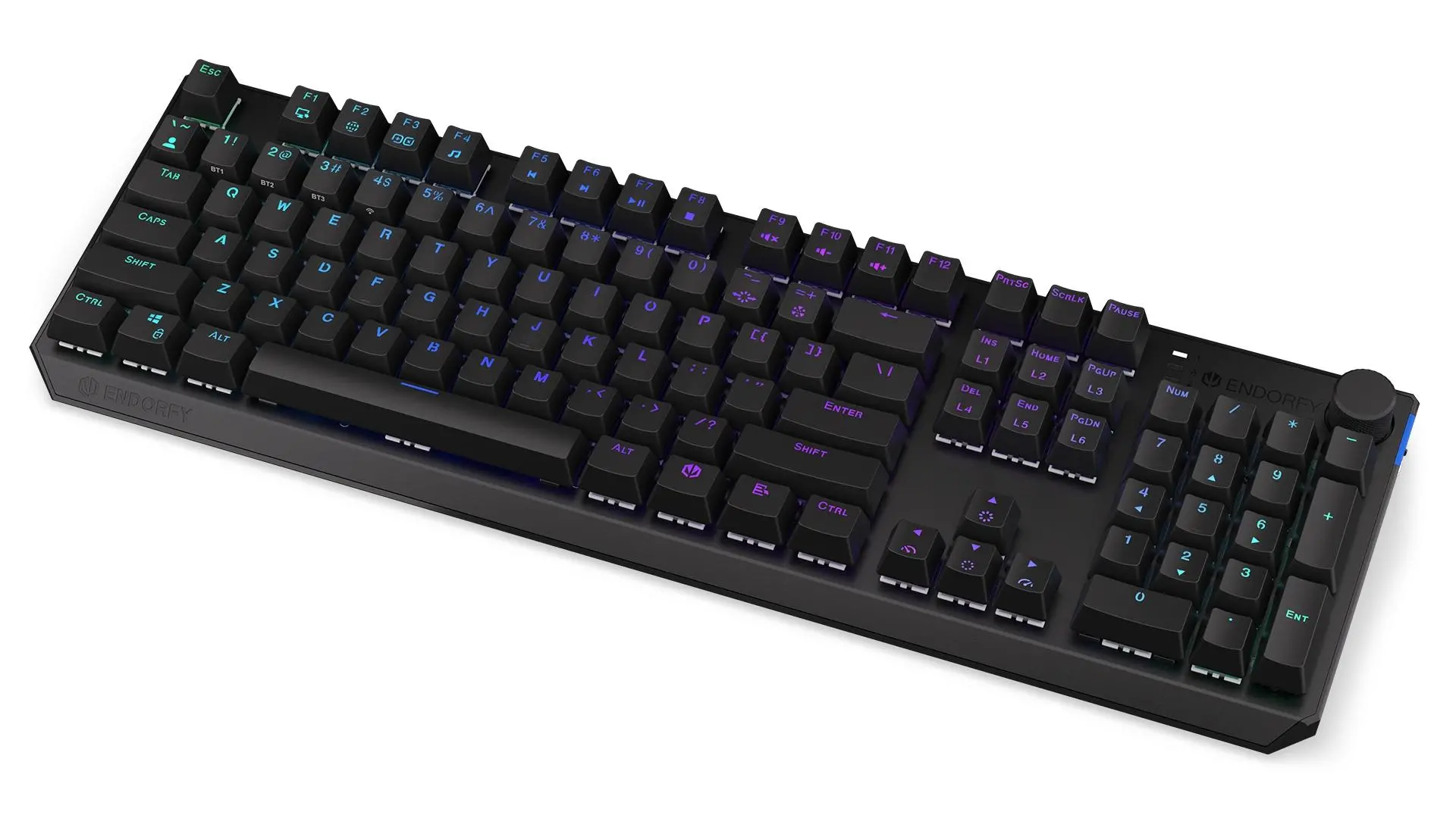 Klawiatura mechaniczna Endorfy Thock Wireless Kailh Box Brown Czarny