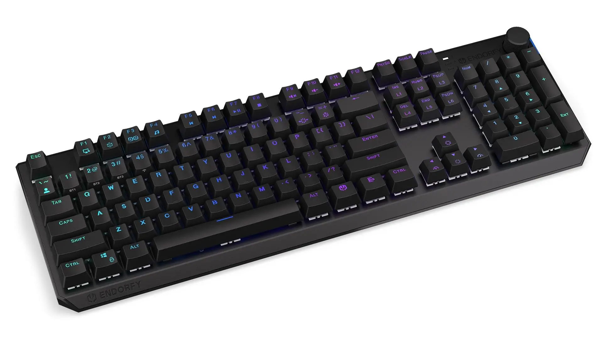Klawiatura mechaniczna Endorfy Thock Wireless Kailh Box Brown Czarny