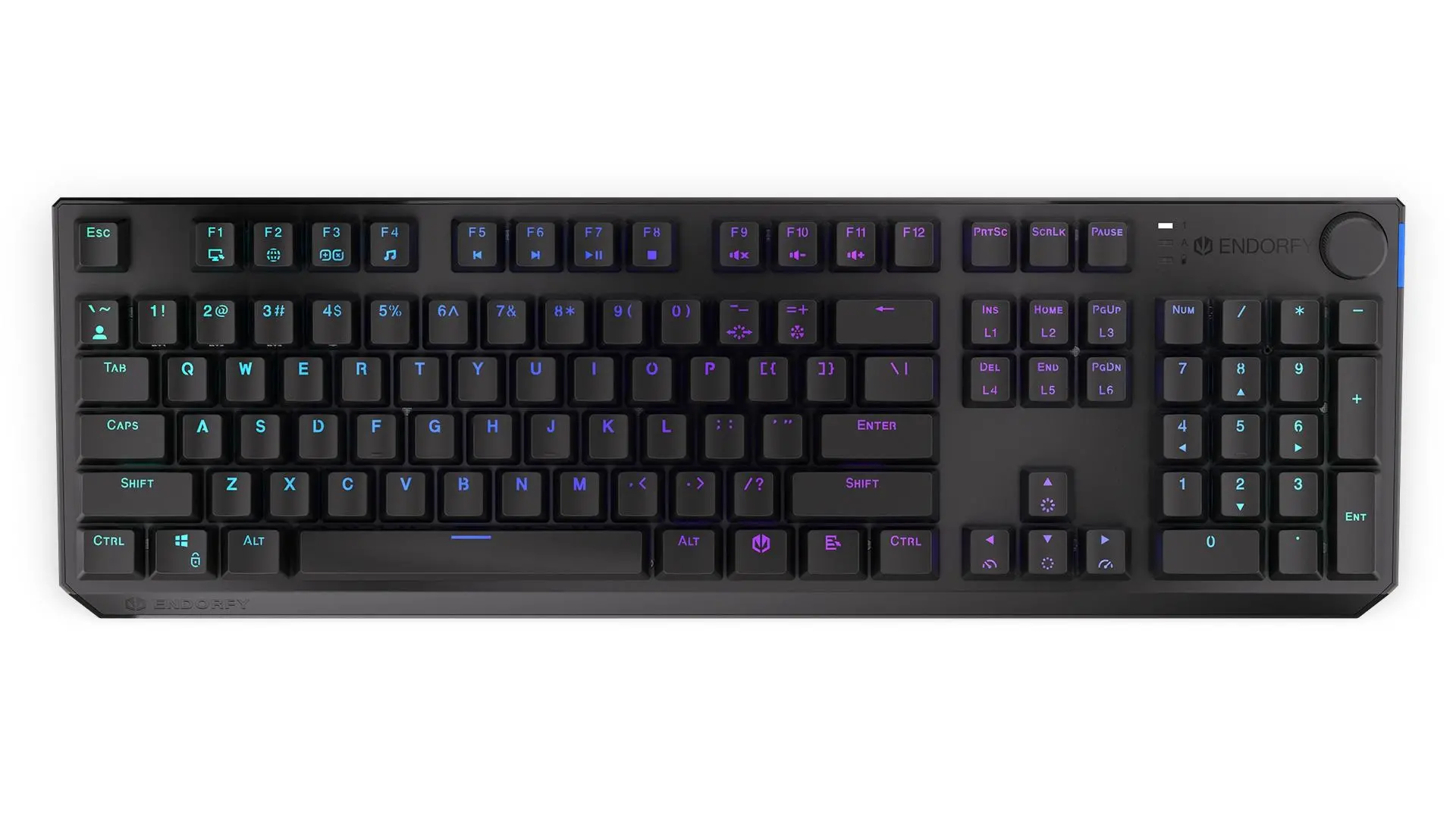 Klawiatura mechaniczna Endorfy Thock Wireless Kailh Box Brown Czarny