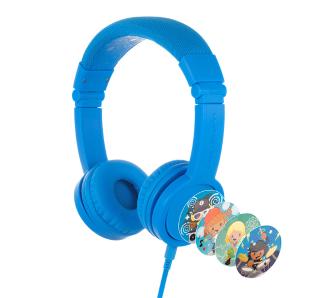 Słuchawki przewodowe BuddyPhones Explore Plus - dla dzieci - nauszne - niebieski