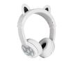 Słuchawki bezprzewodowe BuddyPhones Play Ears Plus Bear Dla dzieci Nauszne Bluetooth 5.0 Biały