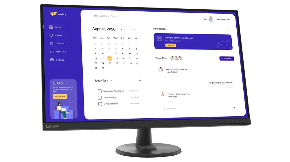 Monitor Lenovo D32u-40 32" 4K VA 60Hz 4ms
