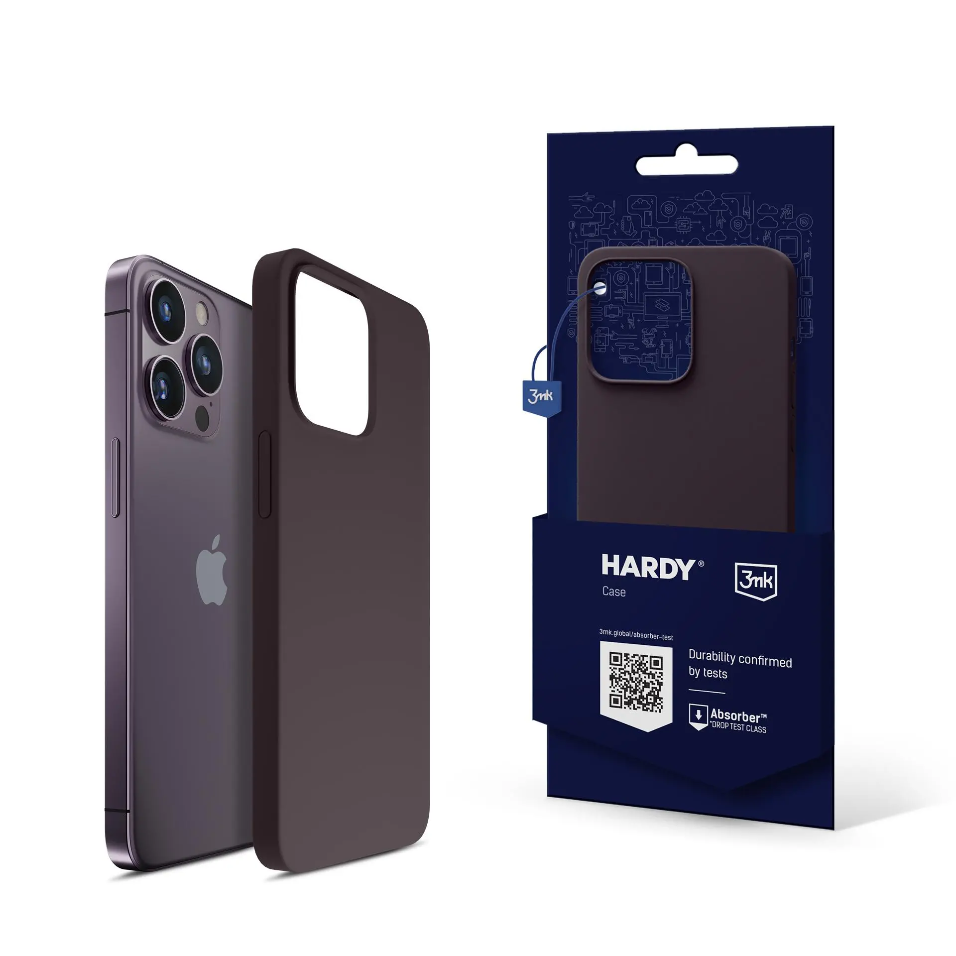 Etui 3mk Hardy Silicone Mag Case do iPhone 14 Pro Max Purpurowy
