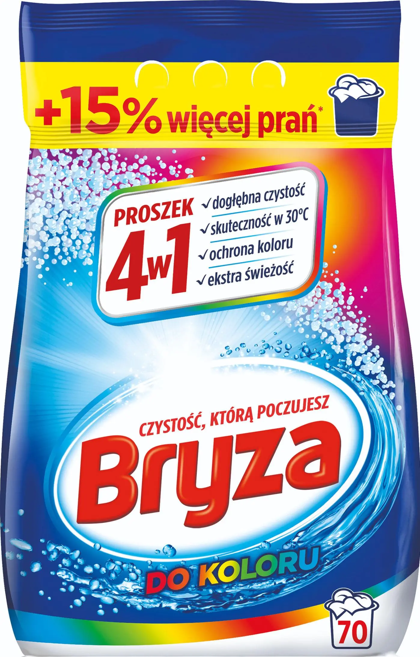 Proszek do prania Bryza 4w1 do koloru 4,55kg