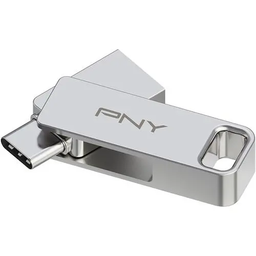 PenDrive PNY Duo Link 256GB USB 3.2 Typ C / USB 3.2 Srebrny