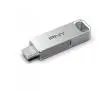 PenDrive PNY Duo Link 256GB USB 3.2 Typ C / USB 3.2 Srebrny