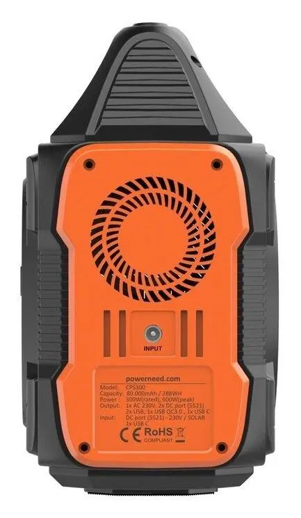 Stacja zasilania PowerNeed CPS300 288Wh QC3.0 300W